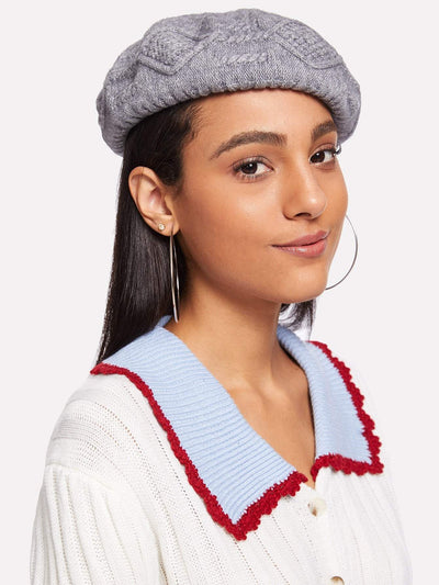 Knitting Beret Cap