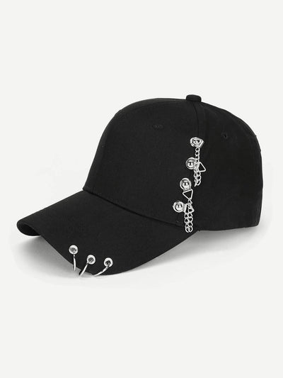 Ring & Chain Charm Baseball Cap