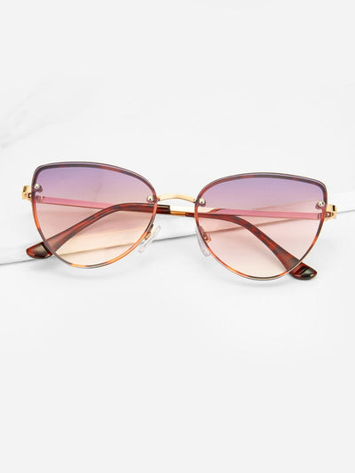 Tortoiseshell Frame Tinted Lens Sunglasses