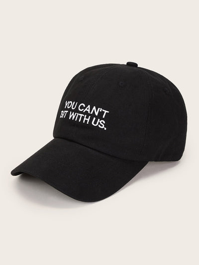 Slogan Embroidery Baseball Cap