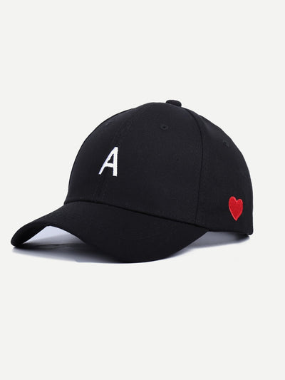 Embroidered Letter Baseball Cap