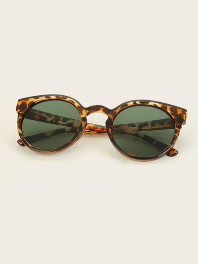 Tortoiseshell Frame Tinted Lens Sunglasses