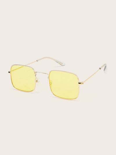 Metal Frame Tinted Lens Sunglasses