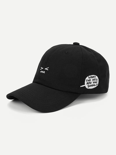 Letter Embroidery Baseball Cap