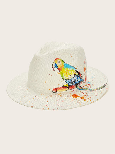 Bird Pattern Fedora