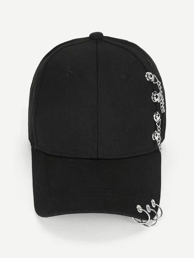 Ring & Chain Charm Baseball Cap