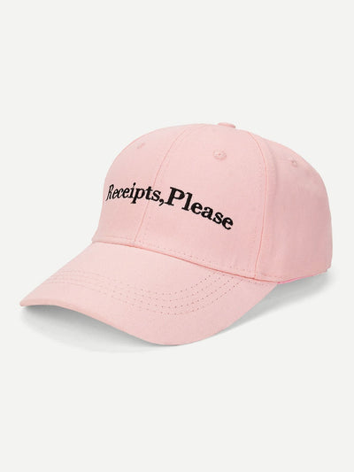 Letter Embroidery Baseball Cap