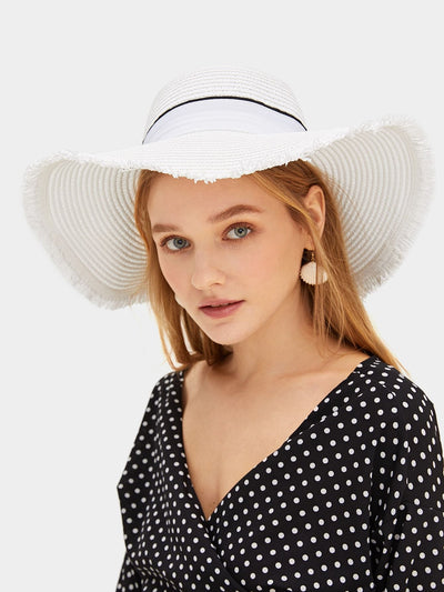 Raw Edge Floppy Hat