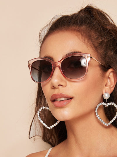 Transparent Frame Sunglasses