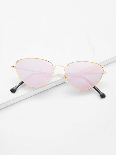 Metal Frame Cat Eye Sunglasses