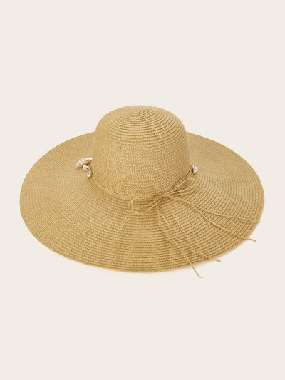 Shell Trim Floppy Hat