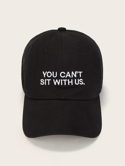 Slogan Embroidery Baseball Cap