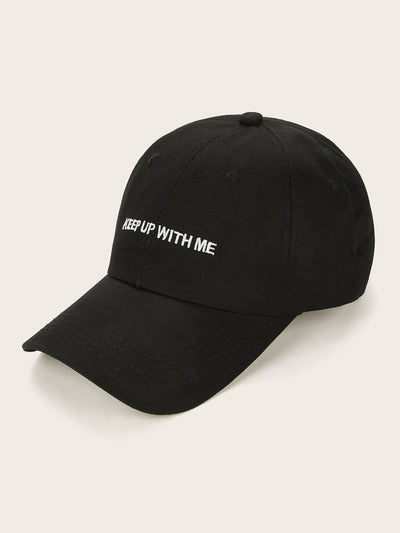 Slogan Embroidery Baseball Cap
