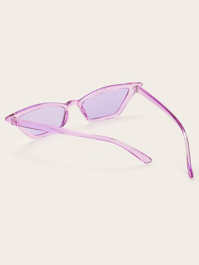 Transparent Frame Cat Eye Sunglasses