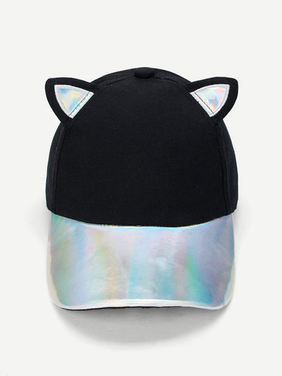 Baseball Cap With Cat Ear