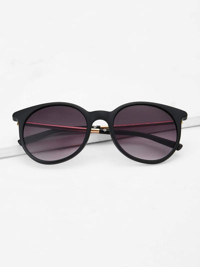 Two Tone Fat Lens Sunglasses