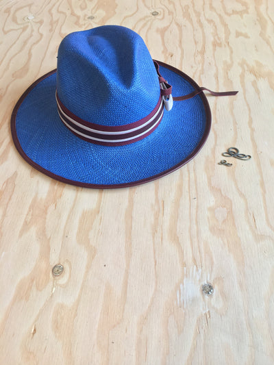 La Finca Panama Hat - Blue