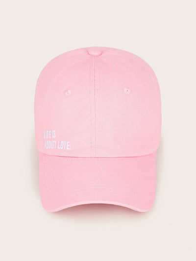 Slogan Embroidery Baseball Cap