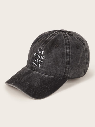 Slogan Embroidery Baseball Cap