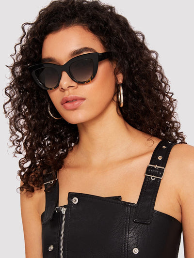 Tortoiseshell Pattern Frame Sunglasses