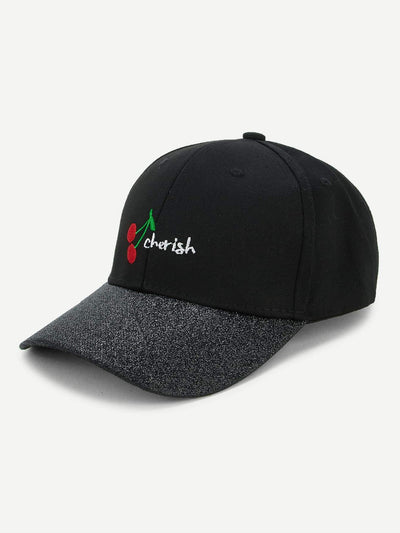 Embroidered Fruit Baseball Cap