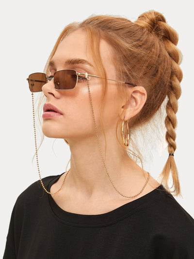 Ball Design Metal Glass Chain