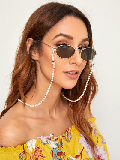 Faux Pearl Beaded Glasses Chain