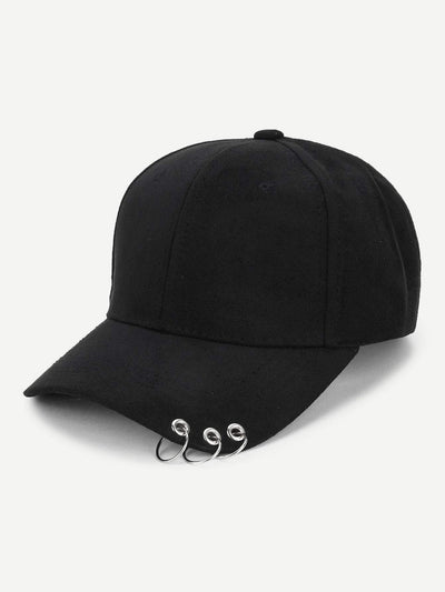 Ring Detail Baseball Cap