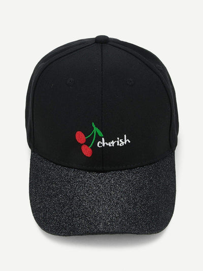Embroidered Fruit Baseball Cap