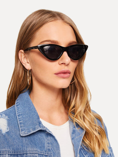 Plain Frame Cat Eye Sunglasses