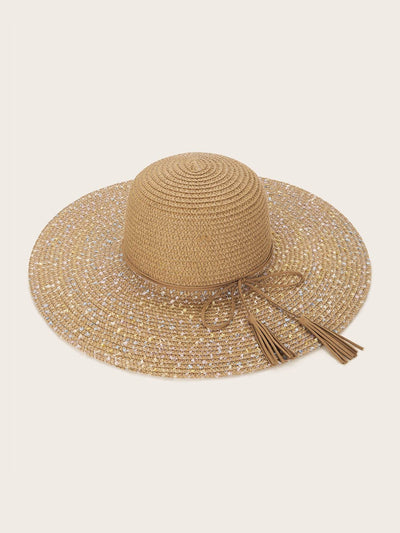 Bow Knot Decor Floppy Hat