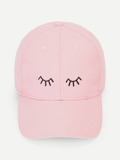 Eyelash Embroidery Baseball Cap