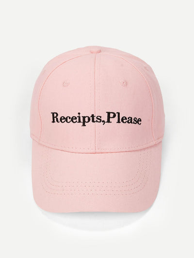 Letter Embroidery Baseball Cap