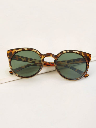 Tortoiseshell Frame Tinted Lens Sunglasses