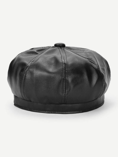 PU Beret Cap