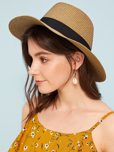 Band Decor Floppy Hat