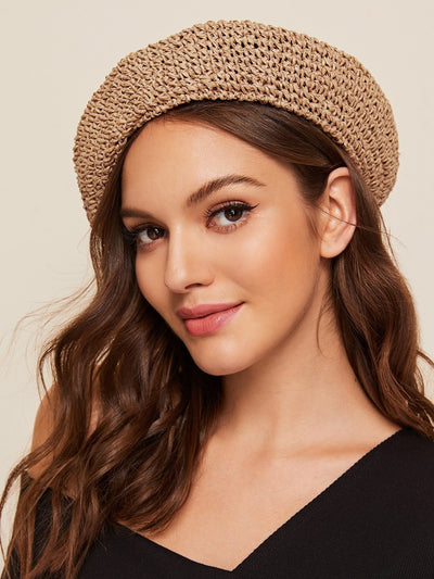 Solid Braided Berets