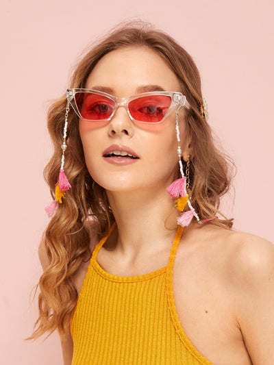 Tassel & Bead Decor Glasses Chain