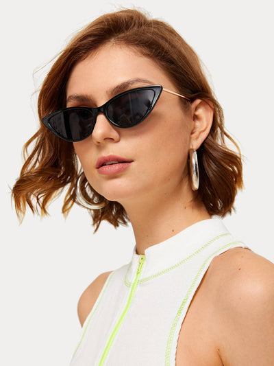 Two Tone Cat Eye Sunglasses