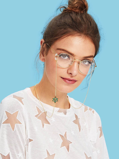 Beaded Star Decorated Glasses Chain