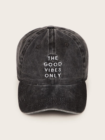Slogan Embroidery Baseball Cap