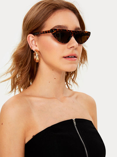 Tortoiseshell Frame Cat Eye Sunglasses