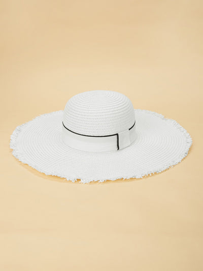 Raw Edge Floppy Hat