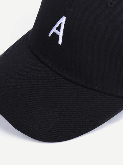 Embroidered Letter Baseball Cap