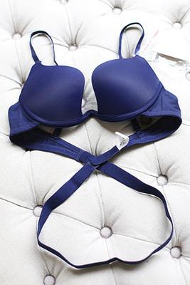 Varsbaby Sexy women deep V gather bra U-shaped Seamless solid bra