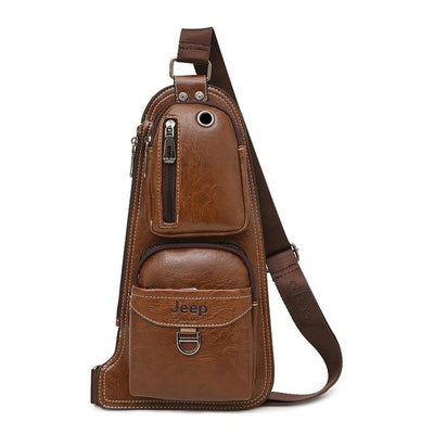 Men Messenger Bag, Crossbody Shoulder Bag, Man's Leather Sling Bag
