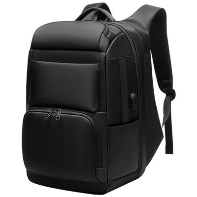 Men Travel Backpack, Large Capacity Anti-thief Bag, USB Charging 17.3" Waterproof Laptop