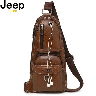 Men Messenger Bag, Crossbody Shoulder Bag, Man's Leather Sling Bag