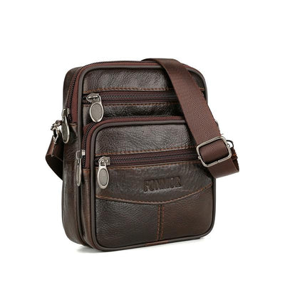 Leather Bag for Men Genuine Leather Crossbody Bag, Men Casual Single Shoulder Bag, Small Men's Messenger Bags