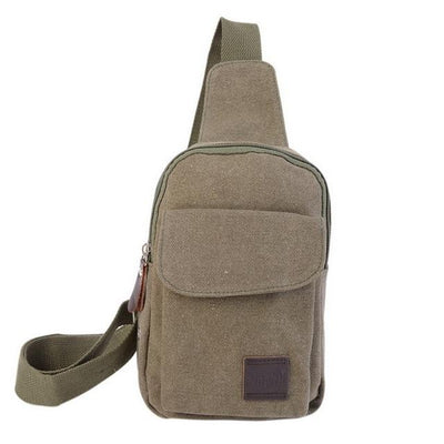 Crossbody Bag, Men Zipper Solid Waist Bag, Leather Shoulder Bag, USB Handbag